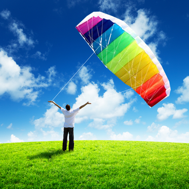 free shipping 2.5m large Dual  - Kite Surf Bar Control ulasan dan harga